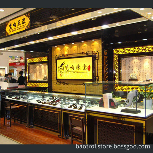 Newest design artificial stone store fixture display